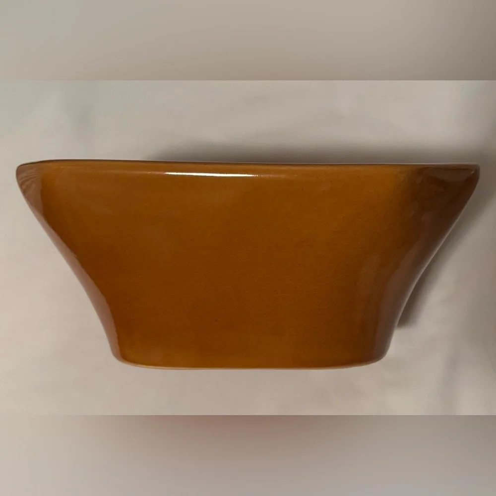 Vintage Crate & Barrel Ceramic Stoneware Pumpkin Bread Baking Dish / Jello Mold